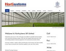 Tablet Screenshot of hortisystems.com